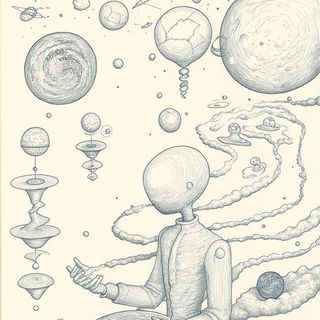 Flamemist style, Midjourney V6.1: editorial illustration for popular scientific magazine cover