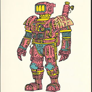 Backstage Sunfall style, Midjourney V6.1: concept art character design of retropunk steam knight
