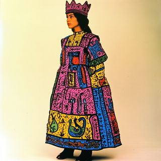 Backstage Sunfall style, Midjourney V6.1: haute-couture fashion outfit