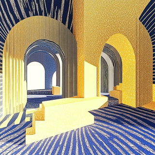 Kaleidocandy style, Midjourney V6.1: abstract 3D render