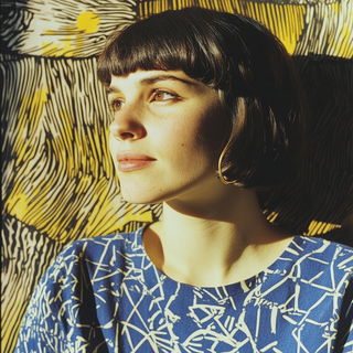 Kaleidocandy style, Midjourney V6.1: photographic portrait of female protagonist