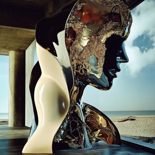 Slagpetal style, Midjourney V6.1: abstract 3D render