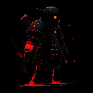 Screenweave Antiqua style, Midjourney V6.1: concept art character design of retropunk steam knight