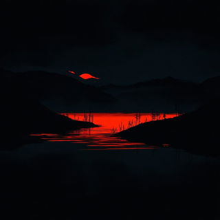 Screenweave Antiqua style, Midjourney V6.1: realistic landscape photograph of quiet dawn