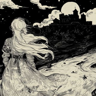 Boltsplice style, Midjourney V6.1: retro fairy-tale illustration