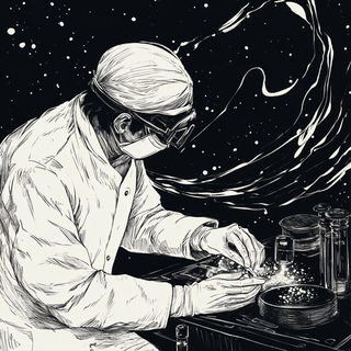 Boltsplice style, Midjourney V6.1: editorial illustration for popular scientific magazine cover