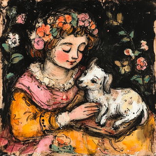 The Amber Archive style, Midjourney V6.1: classical 18th-century oil painting