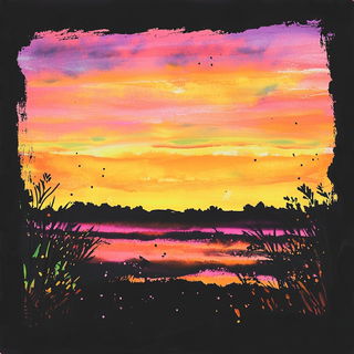 The Amber Archive style, Midjourney V6.1: realistic landscape photograph of quiet dawn