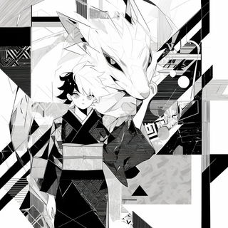 Surgecomic style, Midjourney V6.1: black-and-white manga comic strip