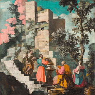 Surgecomic style, Midjourney V6.1: classical 18th-century oil painting