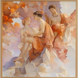 Orbitloom style, Midjourney V6.1: classical 18th-century oil painting