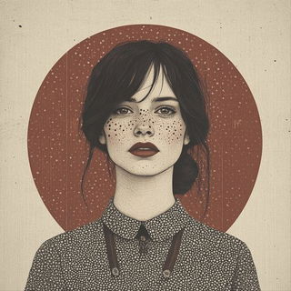 Lantern Gauge style, Midjourney V6.1: photographic portrait of female protagonist