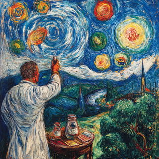 Jewelleaf Mosaic style, Midjourney V6.1: editorial illustration for popular scientific magazine cover