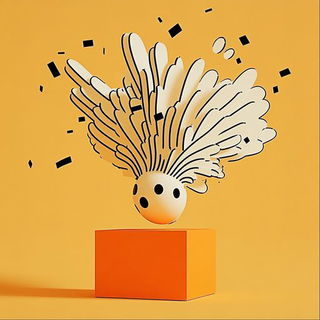 Chromabatik style, Midjourney V6.1: abstract 3D render