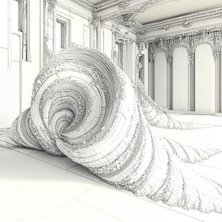 Mimograph Mythics style, Midjourney V6.1: abstract 3D render
