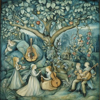 Cliffinkism style, Midjourney V6.1: classical 18th-century oil painting