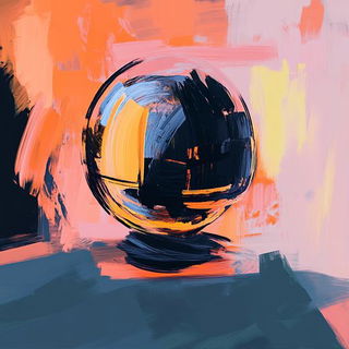 Contourium style, Midjourney V6.1: abstract 3D render