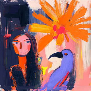 Contourium style, Midjourney V6.1: traditional folk art