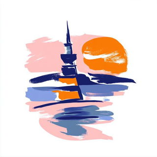 Contourium style, Midjourney V6.1: bold minimalist logo design for Istanbul city municipal services