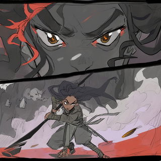 Mythopilgrimage style, Midjourney V6.1: black-and-white manga comic strip