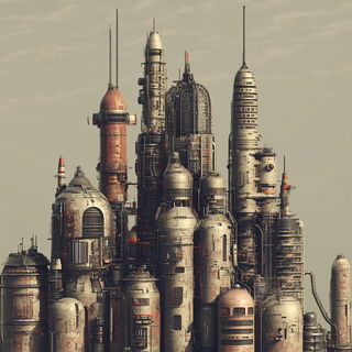 Refracted Ash Geometry style, Midjourney V6.1: megacity with futuristic bioarchitecture