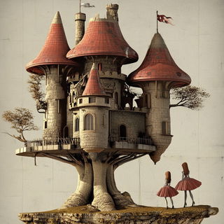 Refracted Ash Geometry style, Midjourney V6.1: retro fairy-tale illustration