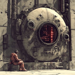 Refracted Ash Geometry style, Midjourney V6.1: cinematic shot from sci-fi movie