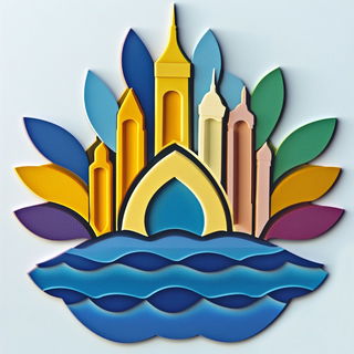 Medusa Halftone style, Midjourney V6.1: bold minimalist logo design for Istanbul city municipal services