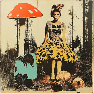 Tealectrum style, Midjourney V6.1: retro fairy-tale illustration
