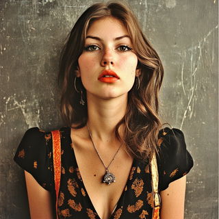 Tealectrum style, Midjourney V6.1: photographic portrait of female protagonist