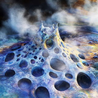 Cloudleaf Chartwork style, Midjourney V6.1: abstract 3D render