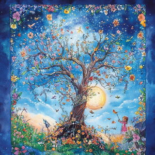 Cloudleaf Chartwork style, Midjourney V6.1: traditional folk art