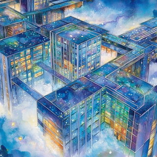 Cloudleaf Chartwork style, Midjourney V6.1: technical infrastructure blueprint schematics