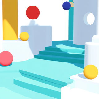 Mosaicflare style, Midjourney V6.1: abstract 3D render