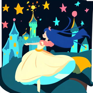 Mosaicflare style, Midjourney V6.1: retro fairy-tale illustration