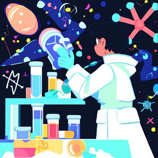 Mosaicflare style, Midjourney V6.1: editorial illustration for popular scientific magazine cover