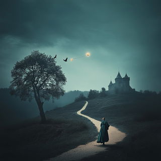 Mintwater Imposition style, Midjourney V6.1: retro fairy-tale illustration