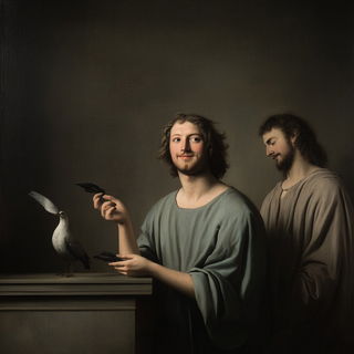 Mintwater Imposition style, Midjourney V6.1: classical 18th-century oil painting
