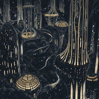 Whaleover Brick style, Midjourney V6.1: megacity with futuristic bioarchitecture