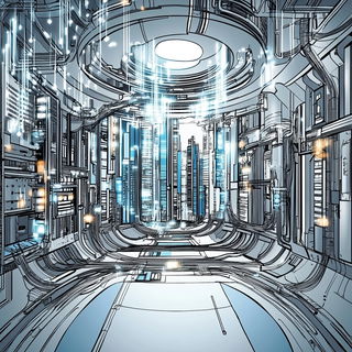 Abyssal Fossilism style, Midjourney V6.1: technical infrastructure blueprint schematics