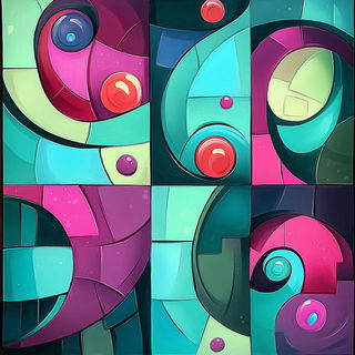 Palafitte Chromapop style, Midjourney V6.1: creative pattern composition