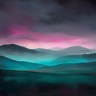 Palafitte Chromapop style, Midjourney V6.1: realistic landscape photograph of quiet dawn