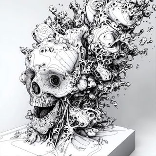 Ruinbillboardism style, Midjourney V6.1: abstract 3D render