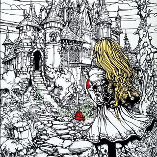 Ruinbillboardism style, Midjourney V6.1: retro fairy-tale illustration