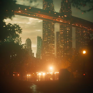 Marblenox style, Midjourney V6.1: megacity with futuristic bioarchitecture