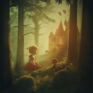 Marblenox style, Midjourney V6.1: retro fairy-tale illustration