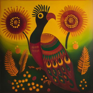 Marblenox style, Midjourney V6.1: traditional folk art