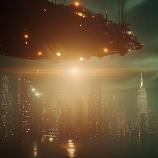 Marblenox style, Midjourney V6.1: cinematic shot from sci-fi movie