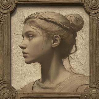 Scriptorium Aperture style, Midjourney V6.1: classical 18th-century oil painting