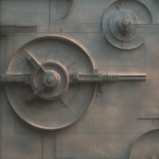 Scriptorium Aperture style, Midjourney V6.1: technical infrastructure blueprint schematics
